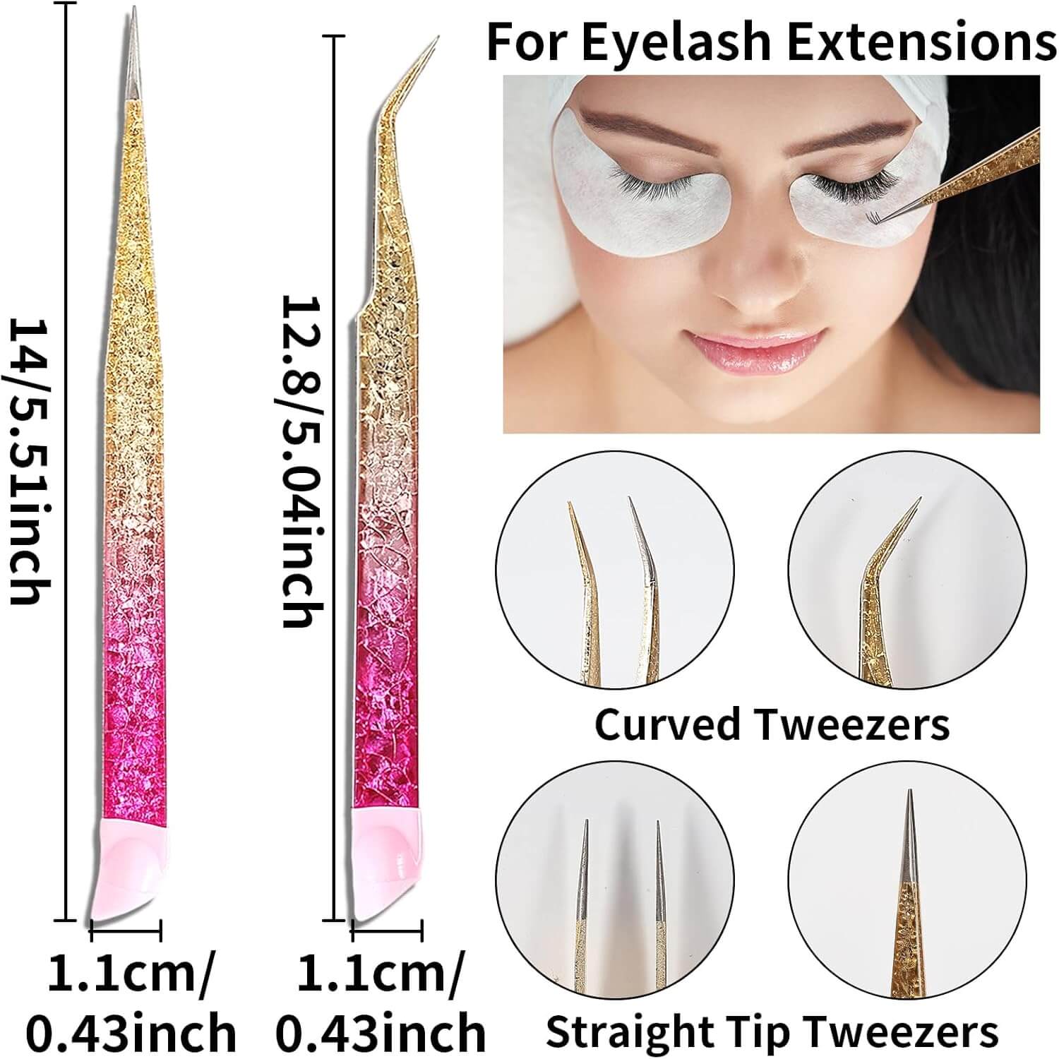 Revibe Zen – Precision Stainless Steel Tweezers - Image 2
